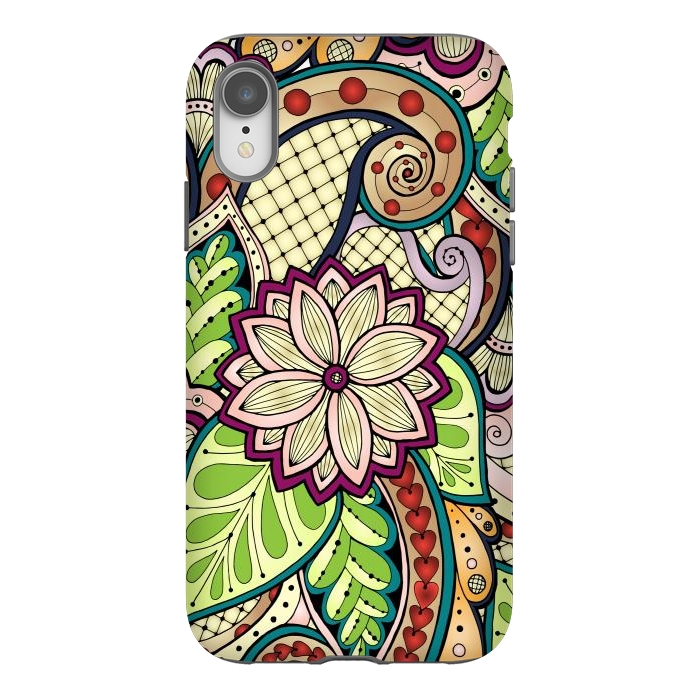 iPhone Xr StrongFit Ornamental Seamless Ethnic Pattern by ArtsCase