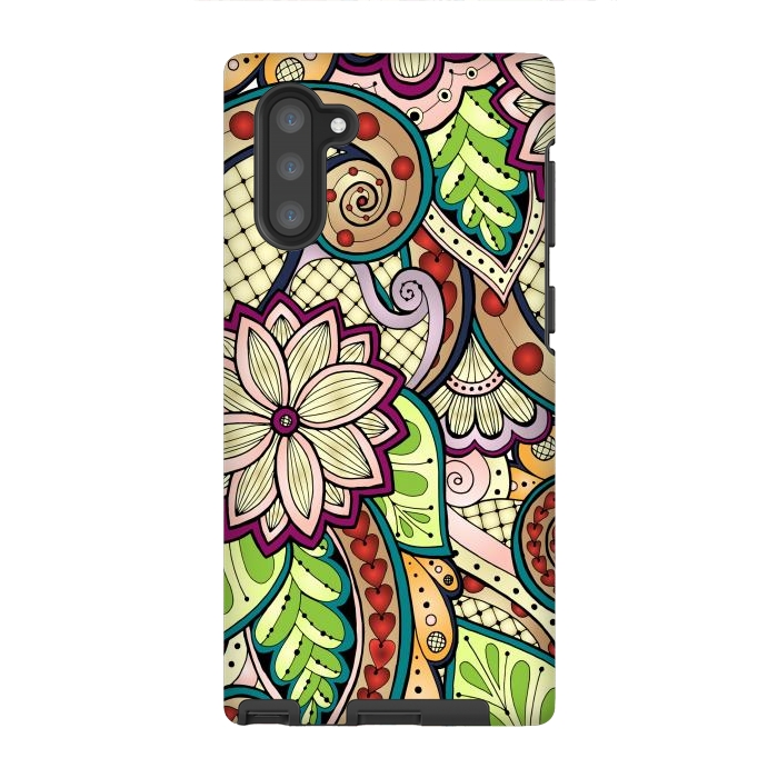 Galaxy Note 10 StrongFit Ornamental Seamless Ethnic Pattern by ArtsCase