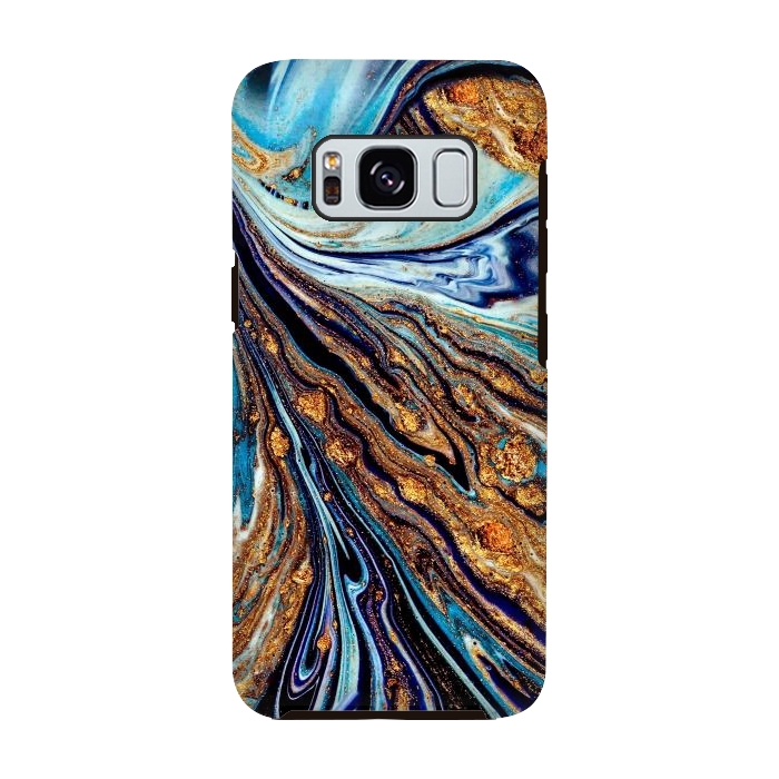 Galaxy S8 StrongFit Persian Blue Seamless Pattern by ArtsCase