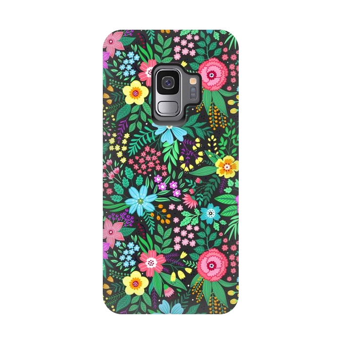 Galaxy S9 StrongFit Elegant Floral Pattern III by ArtsCase