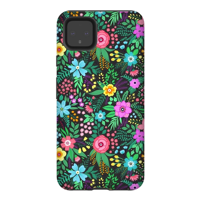 Pixel 4XL StrongFit Elegant Floral Pattern III by ArtsCase