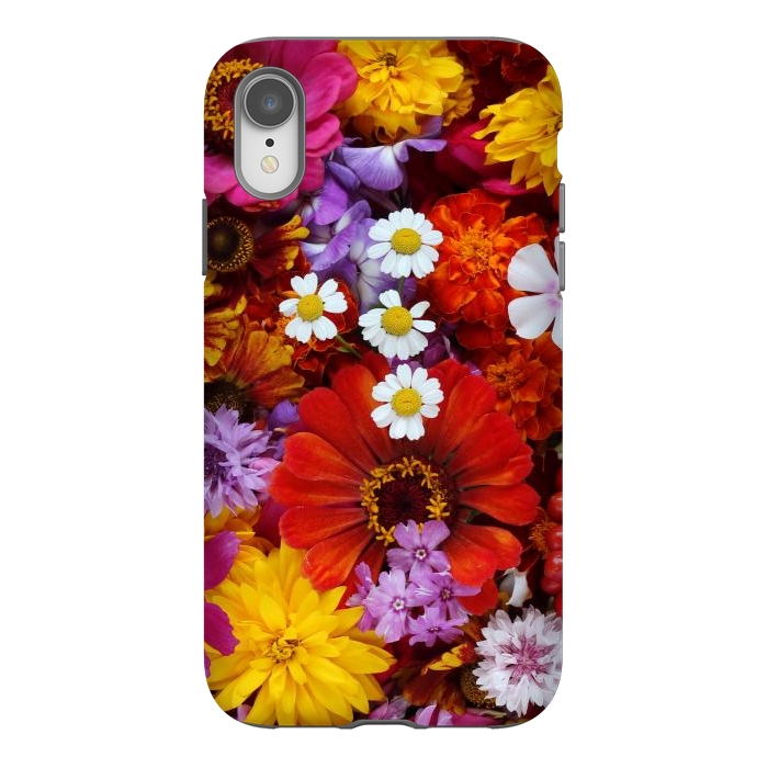 iPhone Xr StrongFit Flowers in Different Shapes and Colors V  by ArtsCase