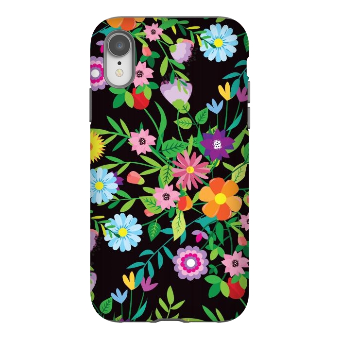 iPhone Xr StrongFit Pattern Doodle Spring by ArtsCase
