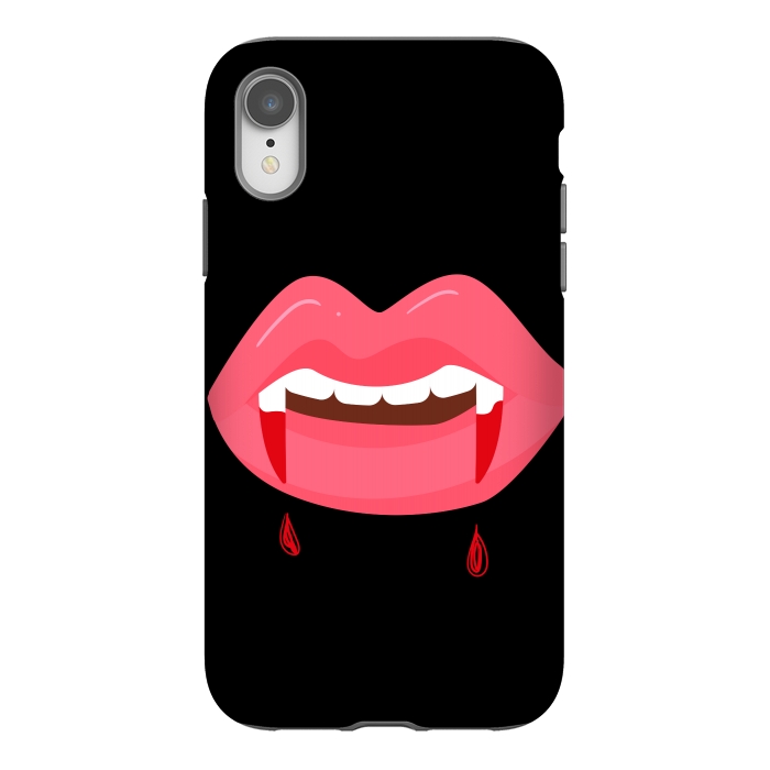 iPhone Xr StrongFit SCARY LIPS by MALLIKA