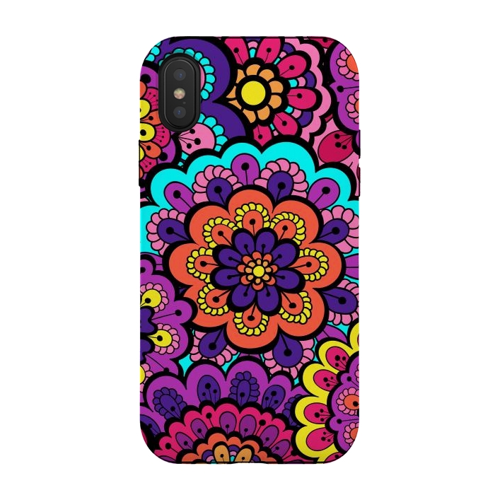 iPhone Xs / X StrongFit Patterns Doodle Spring XII by ArtsCase