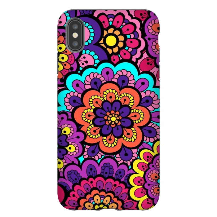 iPhone Xs Max StrongFit Patterns Doodle Spring XII by ArtsCase