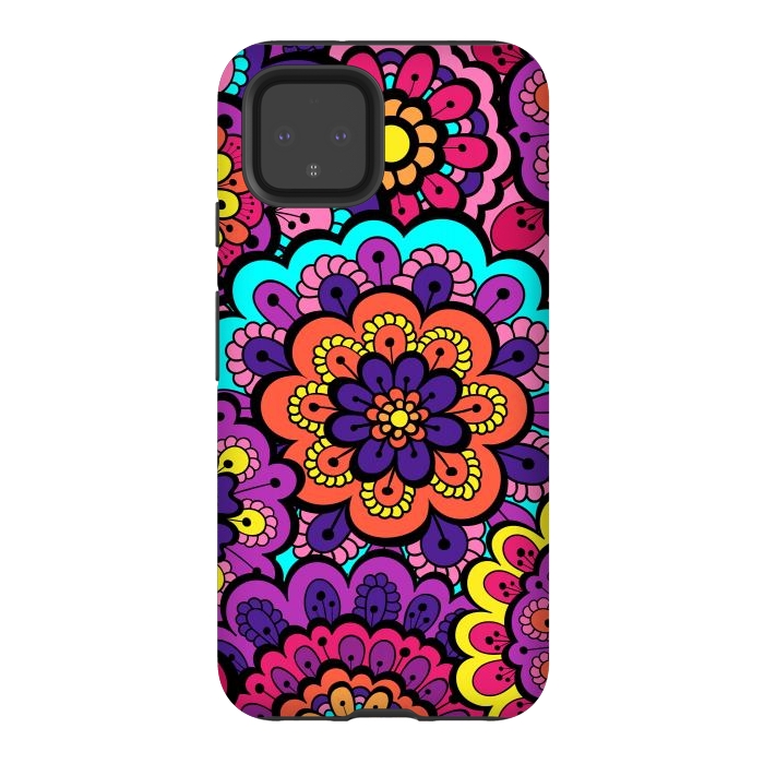 Pixel 4 StrongFit Patterns Doodle Spring XII by ArtsCase