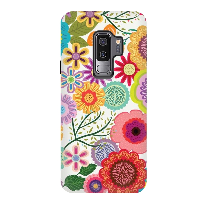 Galaxy S9 plus StrongFit Seamless Pattern with Flowers XI by ArtsCase