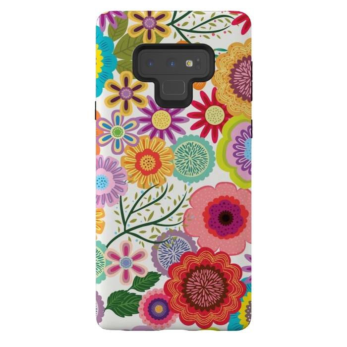 Galaxy Note 9 StrongFit Seamless Pattern with Flowers XI by ArtsCase