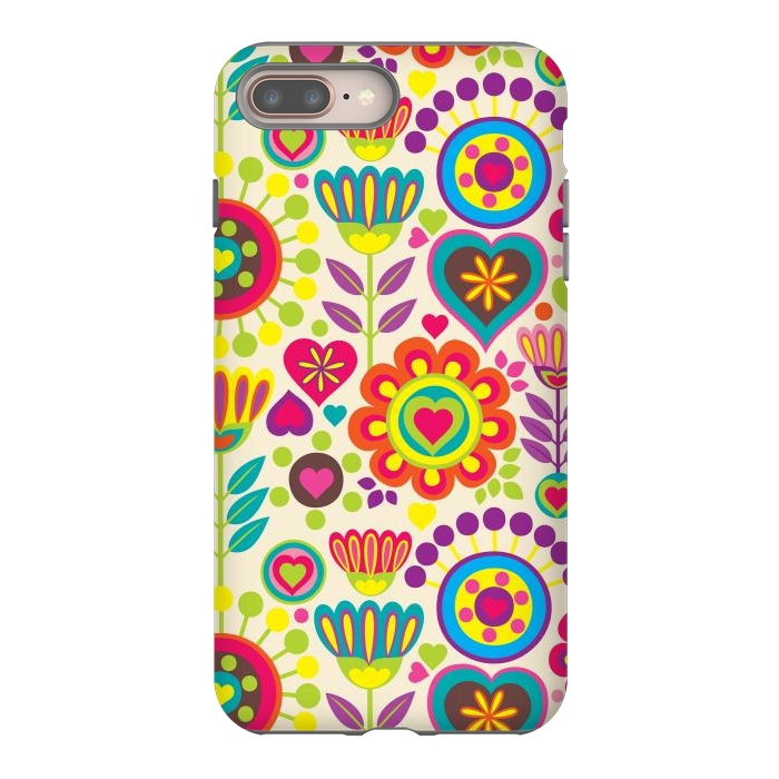 iPhone 8 plus StrongFit Sweet Pink Flowers 789 by ArtsCase