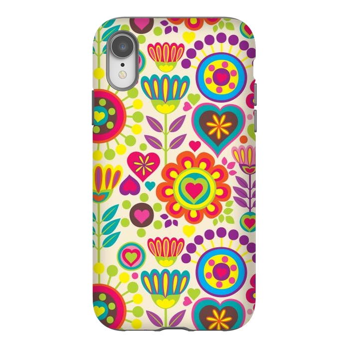 iPhone Xr StrongFit Sweet Pink Flowers 789 by ArtsCase