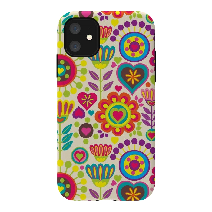 iPhone 11 StrongFit Sweet Pink Flowers 789 by ArtsCase