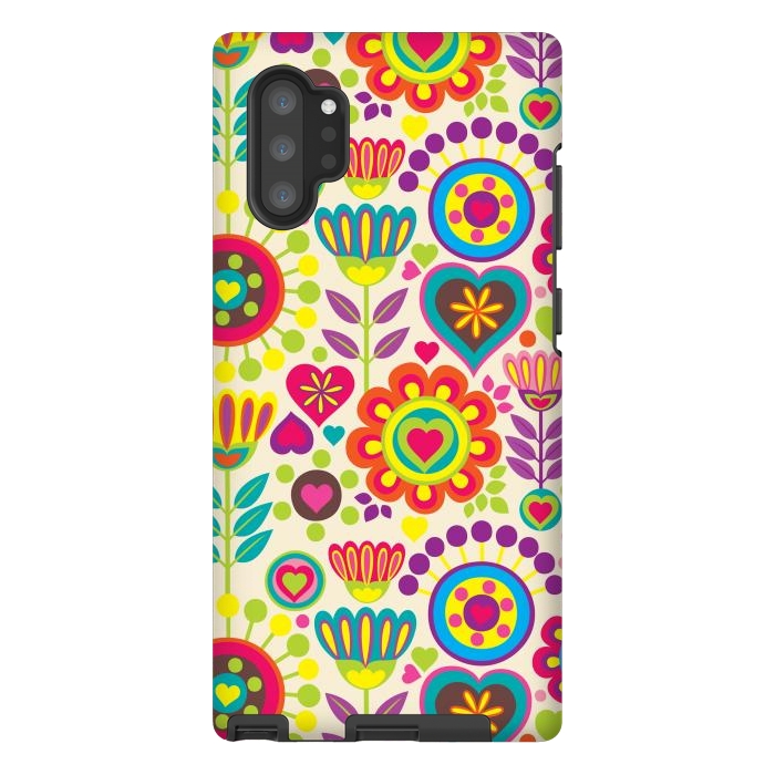 Galaxy Note 10 plus StrongFit Sweet Pink Flowers 789 by ArtsCase