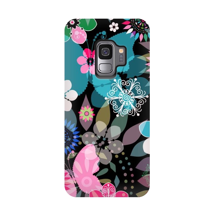 Galaxy S9 StrongFit Seamless Patterns with Flowers XII by ArtsCase