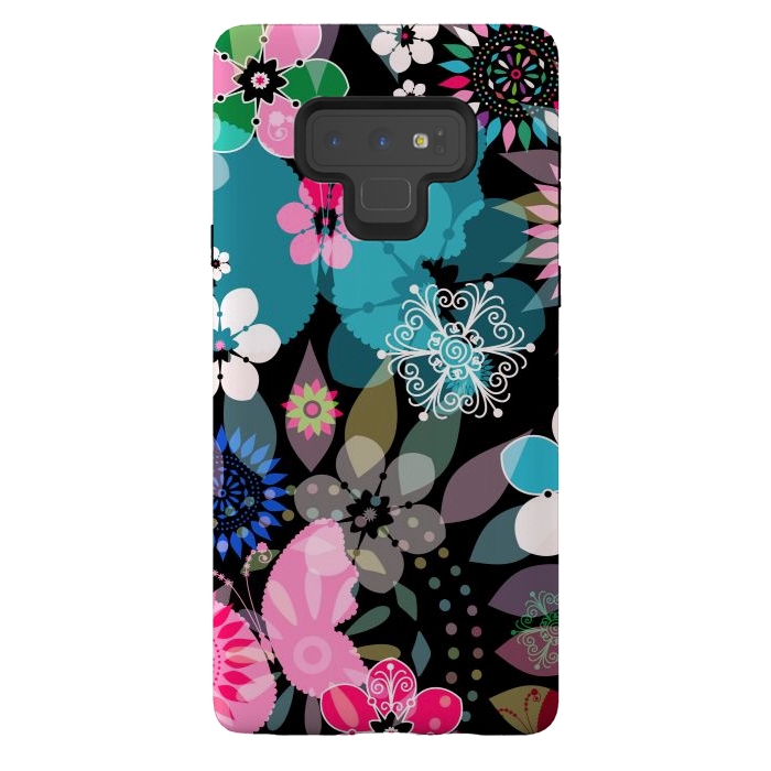 Galaxy Note 9 StrongFit Seamless Patterns with Flowers XII by ArtsCase