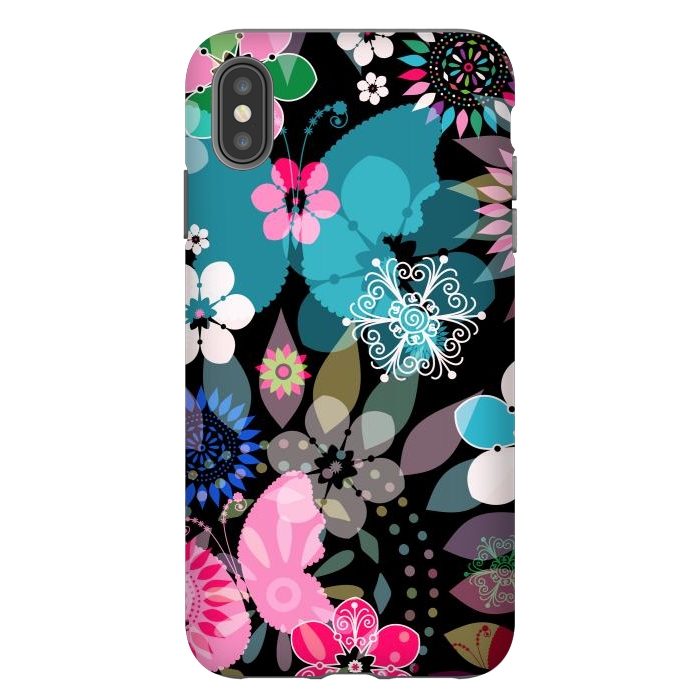 iPhone Xs Max StrongFit Seamless Patterns with Flowers XII by ArtsCase