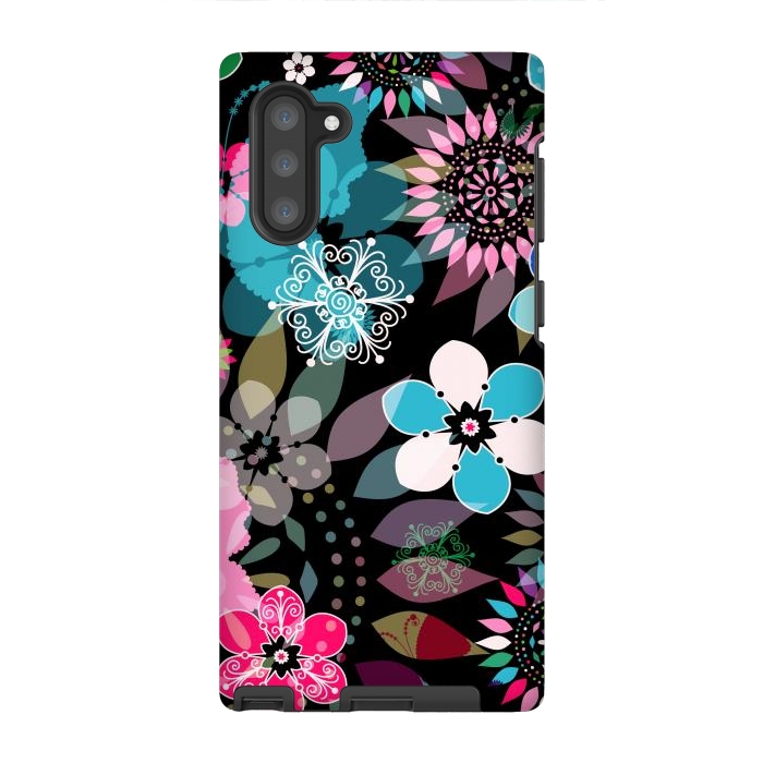 Galaxy Note 10 StrongFit Seamless Patterns with Flowers XII by ArtsCase