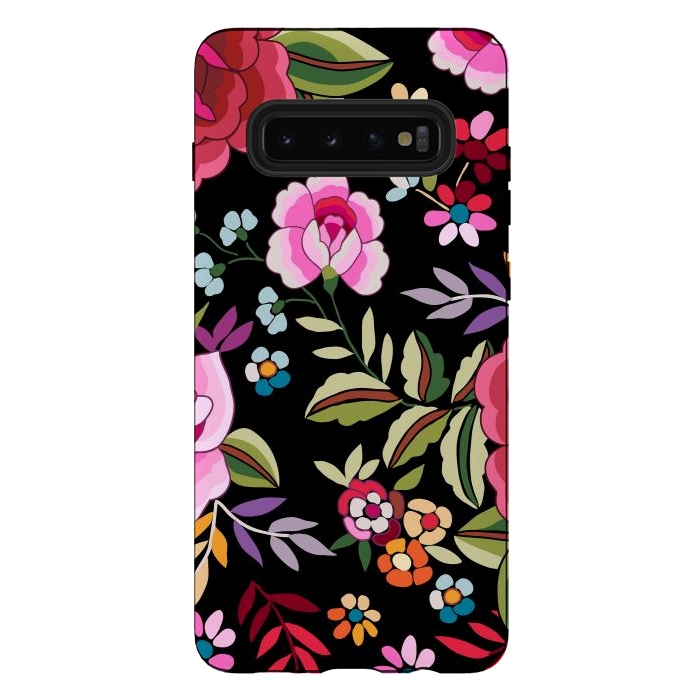 Galaxy S10 plus StrongFit Sweet Pink Flowers by ArtsCase