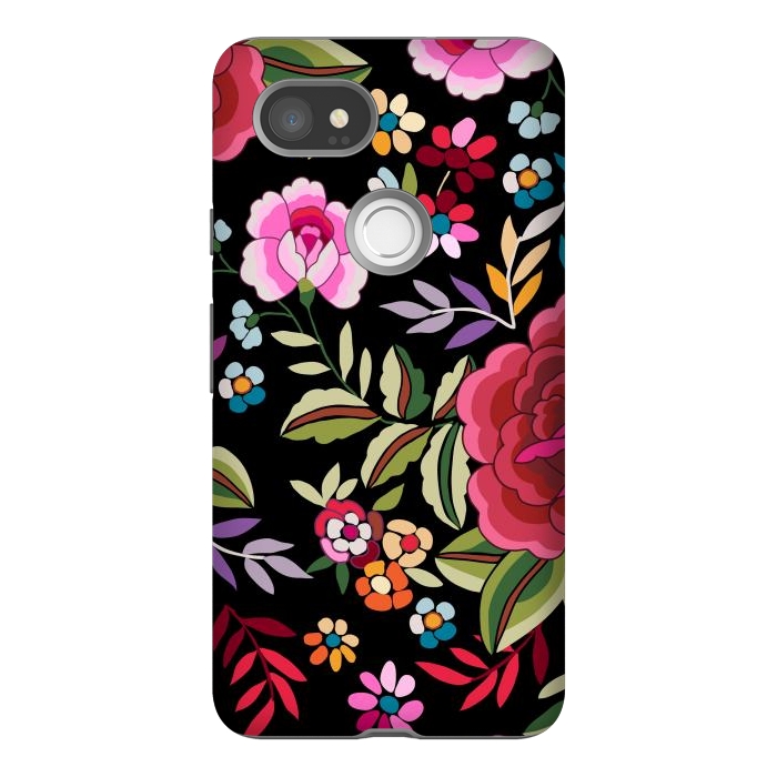 Pixel 2XL StrongFit Sweet Pink Flowers by ArtsCase