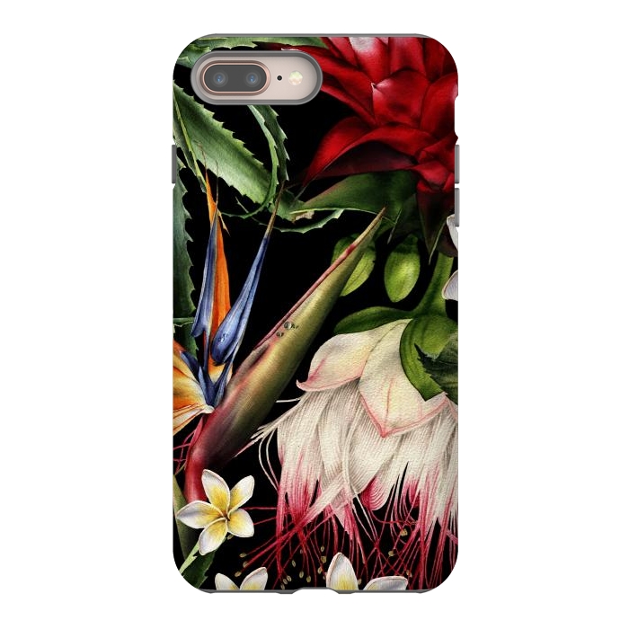 iPhone 7 plus StrongFit Tropical Design Flowers 000 by ArtsCase