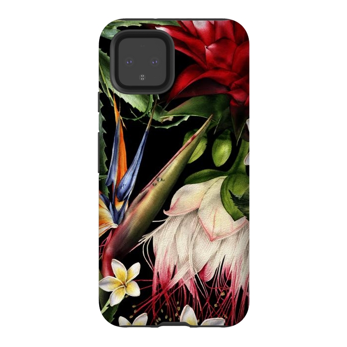Pixel 4 StrongFit Tropical Design Flowers 000 by ArtsCase