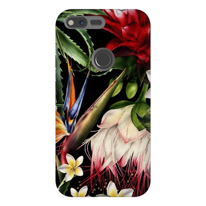 Pixel XL StrongFit Tropical Design Flowers 000 by ArtsCase