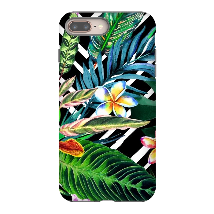 iPhone 7 plus StrongFit Tropical Design Flowers by ArtsCase