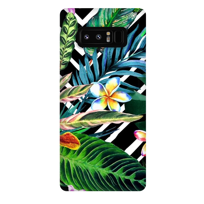 Galaxy Note 8 StrongFit Tropical Design Flowers by ArtsCase