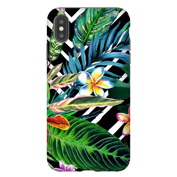 iPhone Xs Max StrongFit Tropical Design Flowers by ArtsCase