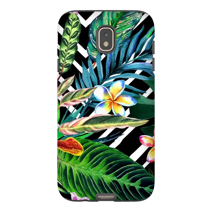 Galaxy J7 StrongFit Tropical Design Flowers by ArtsCase