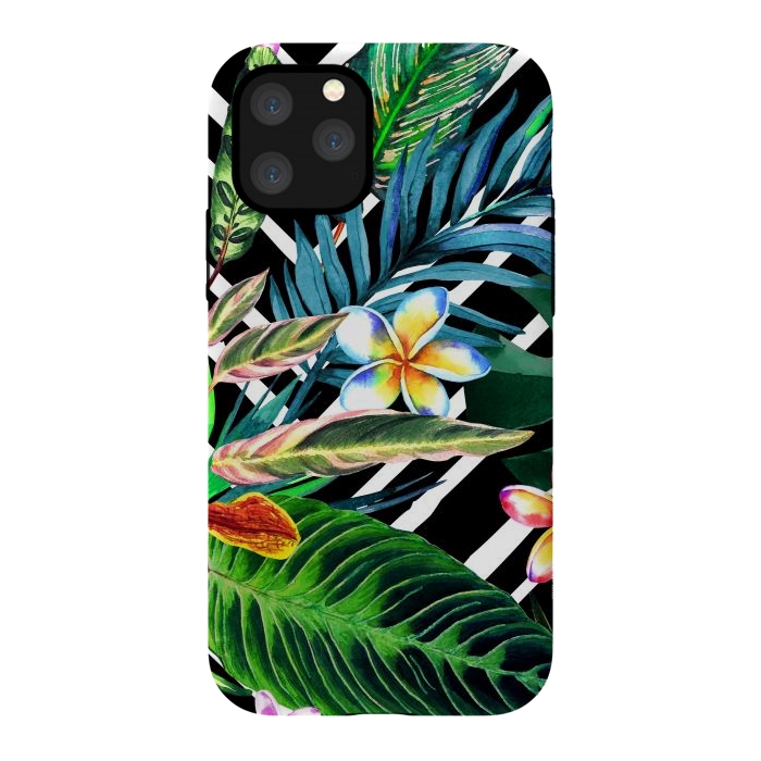 iPhone 11 Pro StrongFit Tropical Design Flowers by ArtsCase