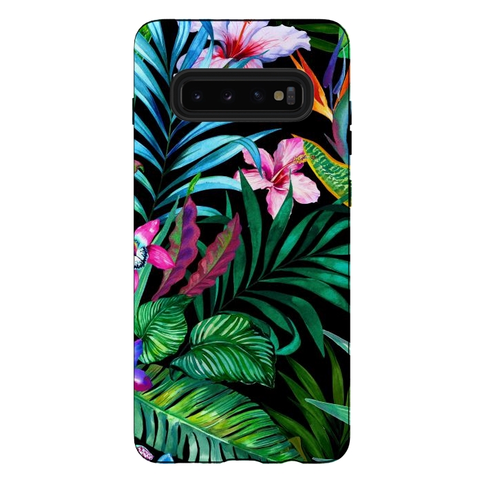 Galaxy S10 plus StrongFit Tropical Exotic Pattern by ArtsCase