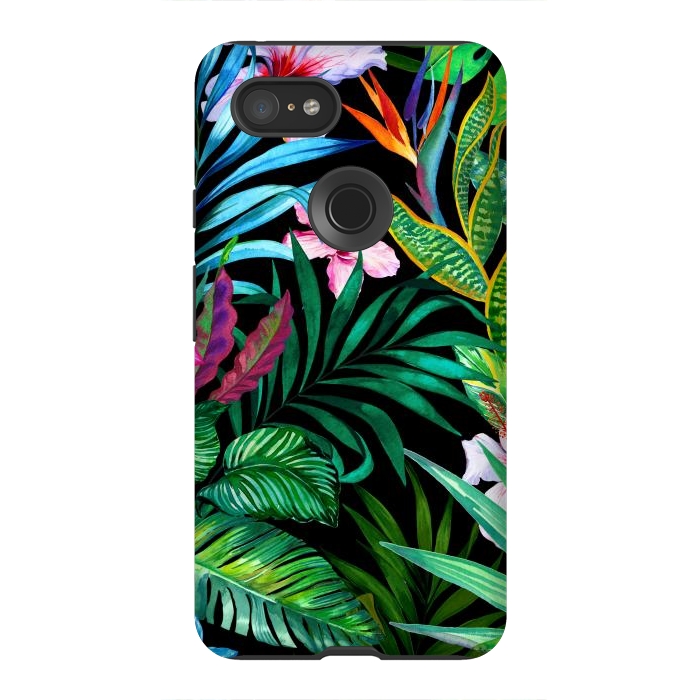 Pixel 3XL StrongFit Tropical Exotic Pattern by ArtsCase