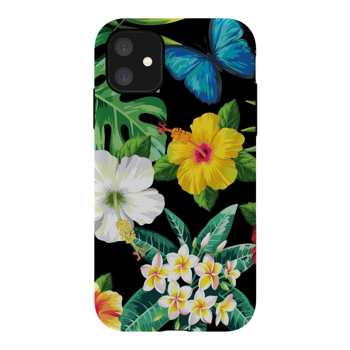 iPhone 11 StrongFit Tropical Flowers 1 by ArtsCase