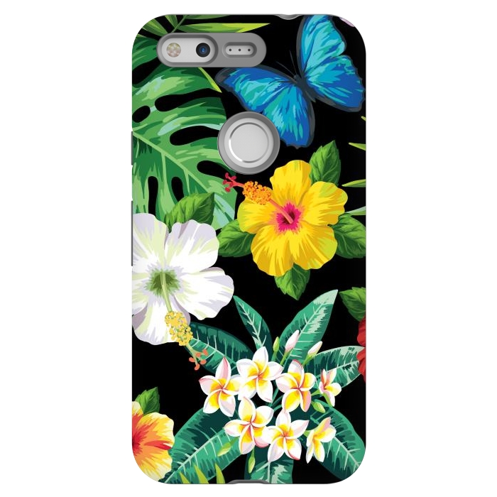 Pixel StrongFit Tropical Flowers 1 by ArtsCase