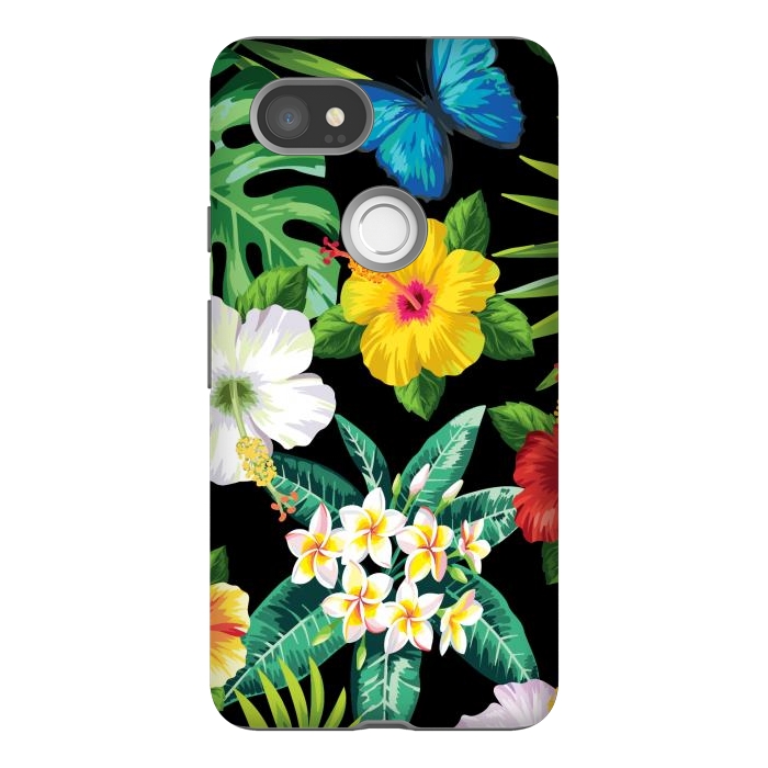 Pixel 2XL StrongFit Tropical Flowers 1 by ArtsCase