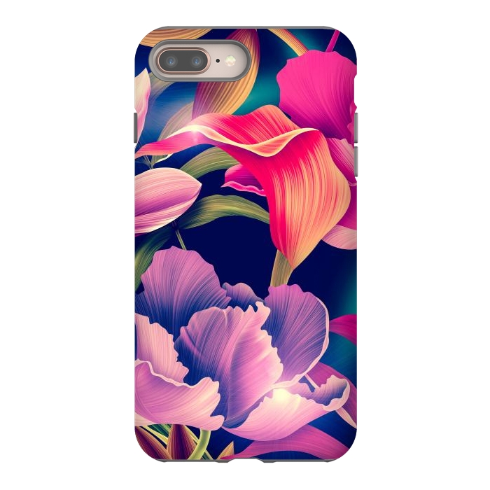 iPhone 7 plus StrongFit Tropical Flowers XVII by ArtsCase