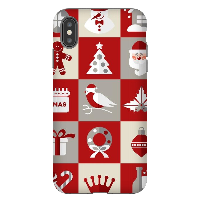 iPhone Xs Max StrongFit Christmas Design Icons by ArtsCase