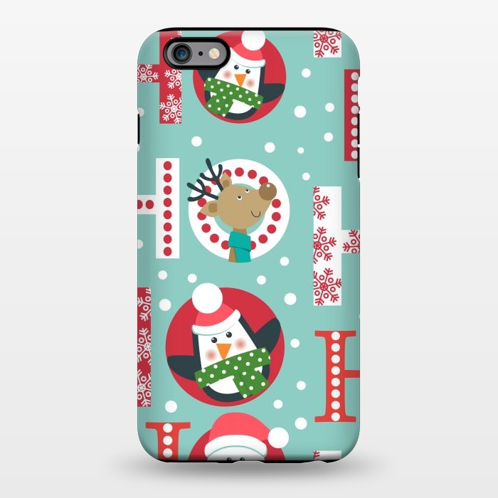 iPhone 6/6s plus StrongFit Christmas Pattern with Santa Deer Penguin and Snowman by ArtsCase