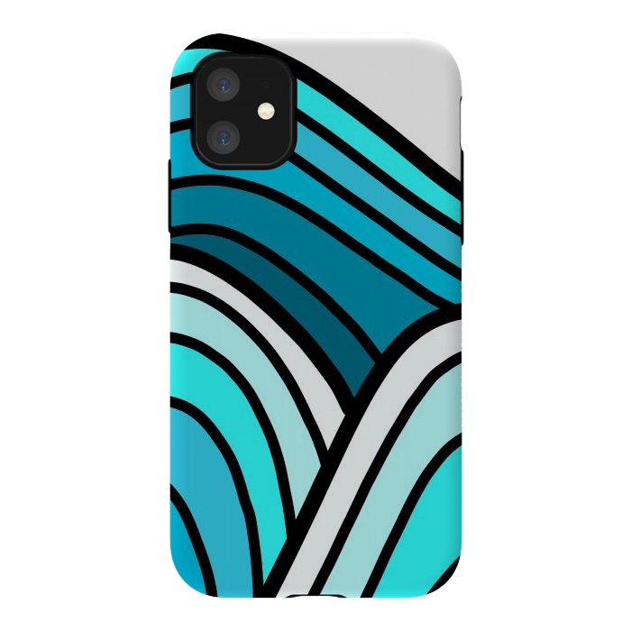 iPhone 11 StrongFit 3 waves of the ocean by Steve Wade (Swade)