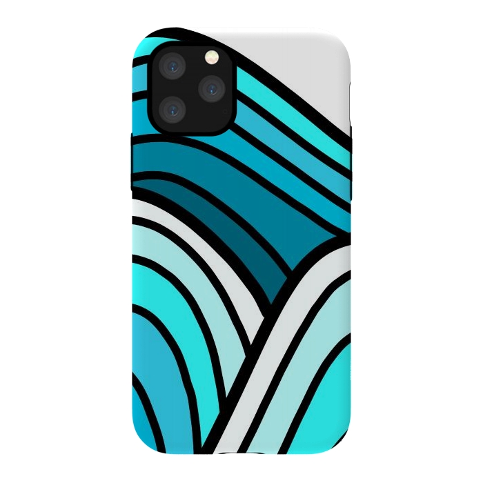 iPhone 11 Pro StrongFit 3 waves of the ocean by Steve Wade (Swade)