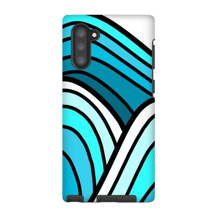 Galaxy Note 10 StrongFit 3 waves of the ocean by Steve Wade (Swade)
