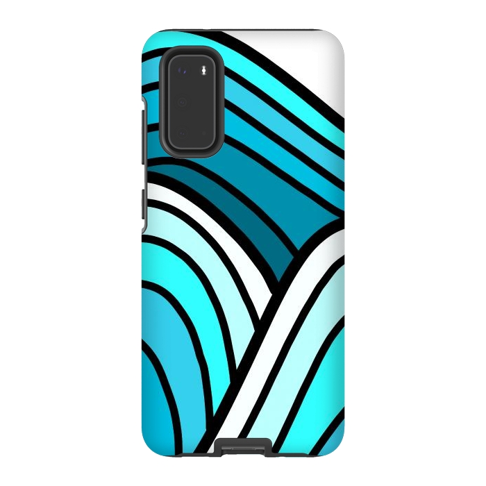 Galaxy S20 StrongFit 3 waves of the ocean by Steve Wade (Swade)