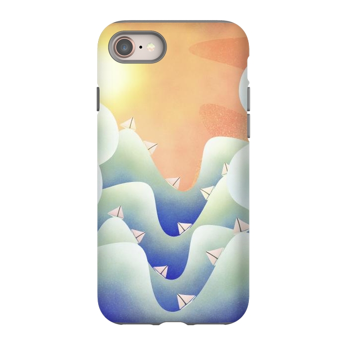 iPhone 8 StrongFit Deep ocean blue sailing by Steve Wade (Swade)