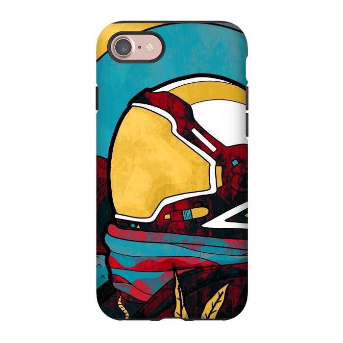 iPhone 7 StrongFit The yellow astronaut explorer by Steve Wade (Swade)