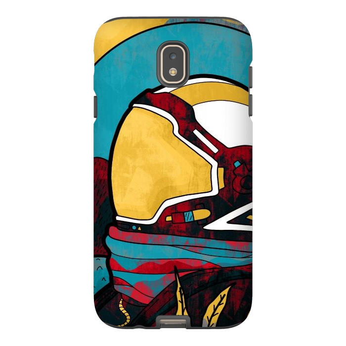 Galaxy J7 StrongFit The yellow astronaut explorer by Steve Wade (Swade)