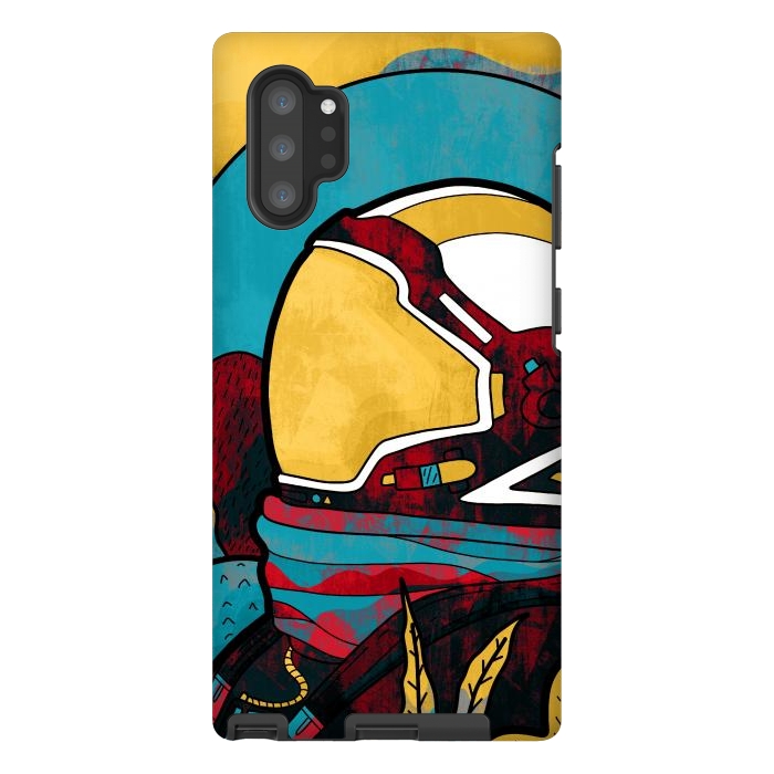Galaxy Note 10 plus StrongFit The yellow astronaut explorer by Steve Wade (Swade)