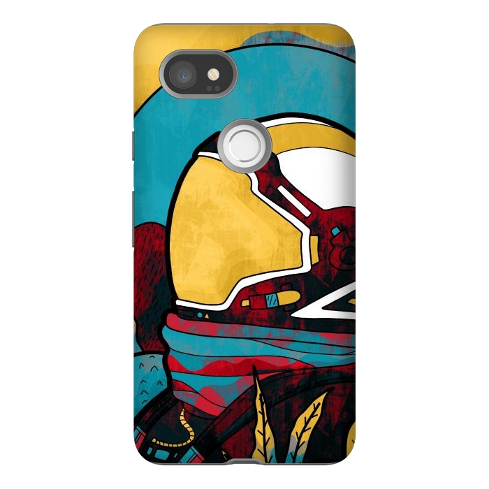 Pixel 2XL StrongFit The yellow astronaut explorer by Steve Wade (Swade)