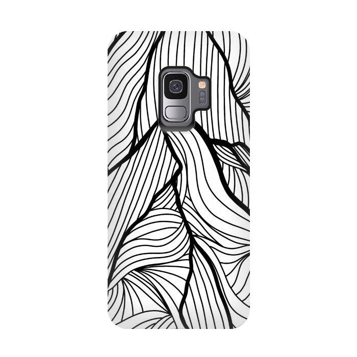 Galaxy S9 StrongFit Mountains of lines by Steve Wade (Swade)