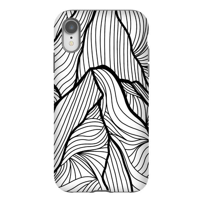iPhone Xr StrongFit Mountains of lines by Steve Wade (Swade)